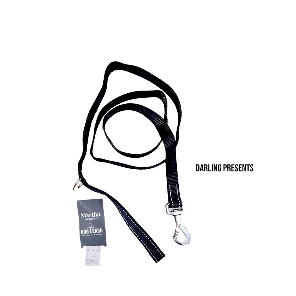 Martha Stewart Nylon Leash Dog Color Black Size XS